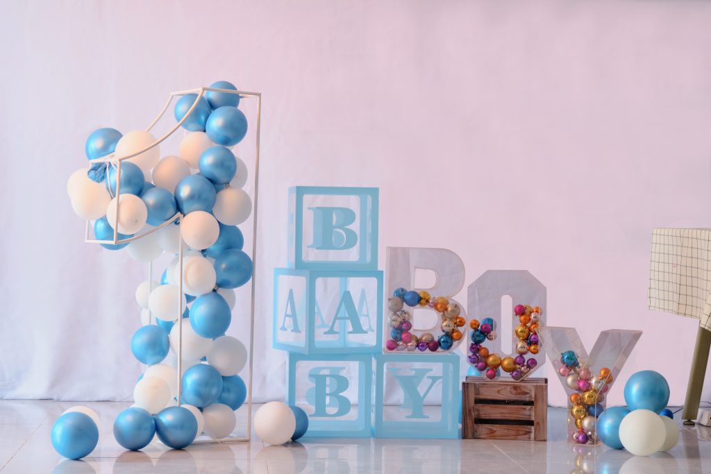 DIY Balloon Baby Box (Blue/Pink) – Set of 4