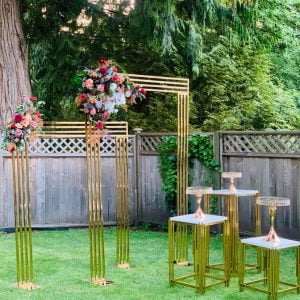 Rectangular Stainless Steel Arch – Gold (Small)