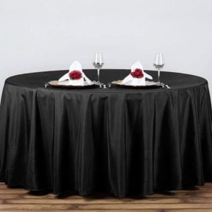 Round Tablecloth - Black / 108” Diameter