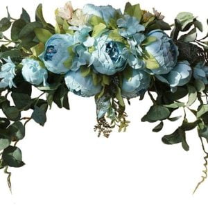 Artificial Floral Swag / Centerpiece Flower - Blue