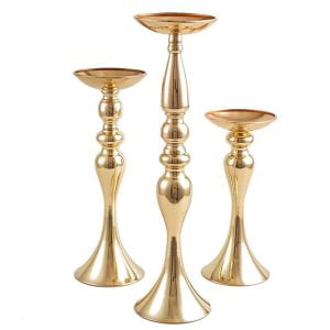 Gold Flower Centerpiece Stand – 40 cm