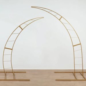 Half Crescent Moon Wedding Arch Frame