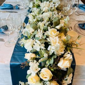 Flower Runner / Flower Garland with Greenery
