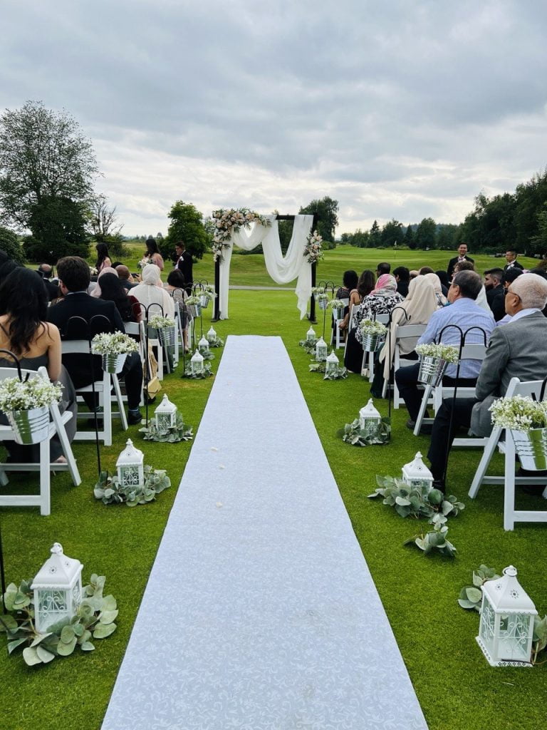 Black Metal Stake with Hook (for Ceremony Aisle)