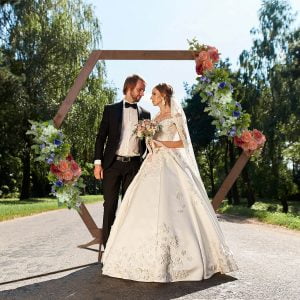 Hexagon Wooden Arch