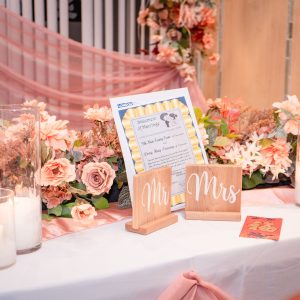 Square Wooden Mr. & Mrs. Sign