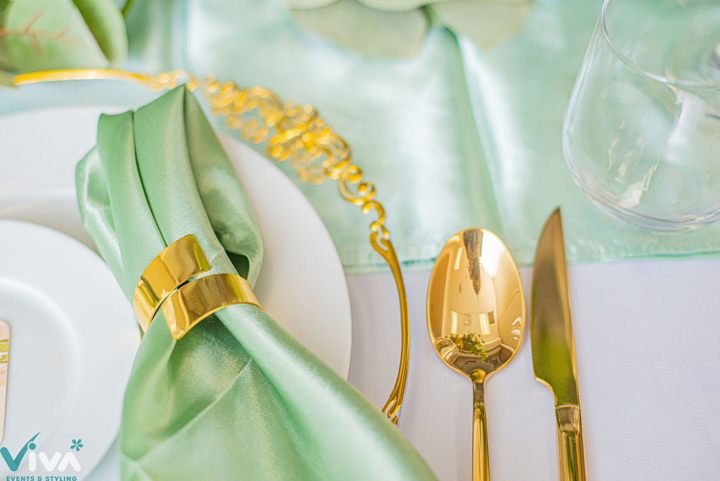 Gold Plated Mask Napkin Ring