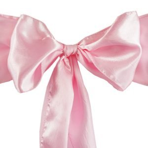 Satin Chair Sashes - Pink