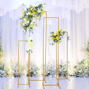 Rectangular Backdrop Stand / Frame (Set of 4) - Gold