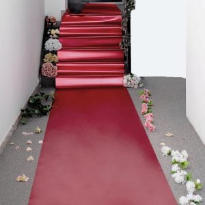 Glossy Mirrored Wedding Aisle Runner (Red)