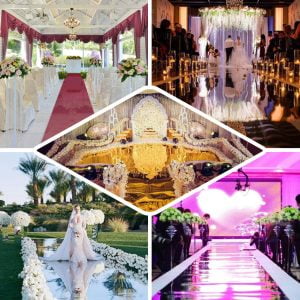 Glossy Mirrored Wedding Aisle Runner (Silver)