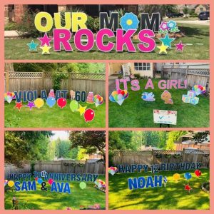 Happy Birthday Lawn Sign / Yard Letter