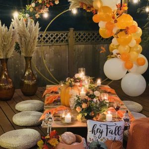 Wedding Arch Flower Arrangement - Fall