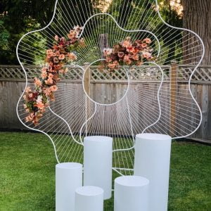 Wedding Arch Flower Arrangement Set - Burnt Orange