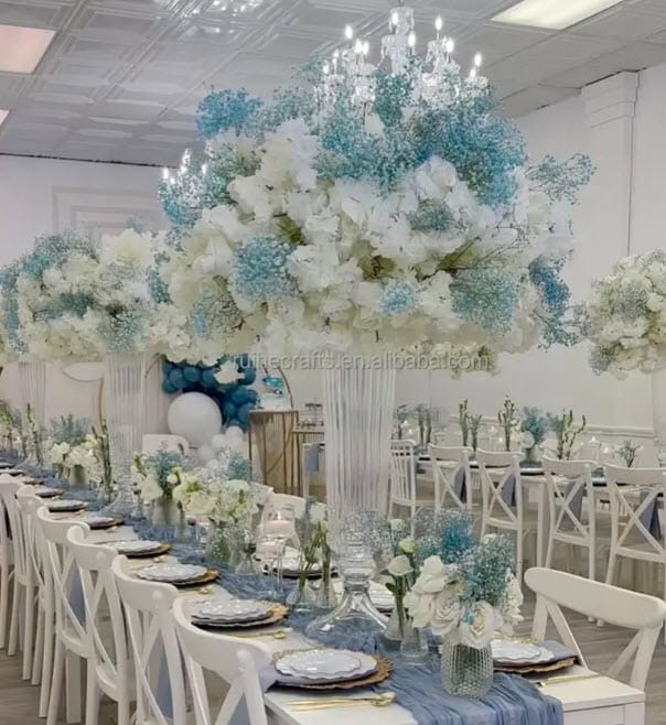 Crystal Glass Vase for Wedding Centerpiece