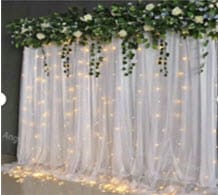 Greenery Runner for Backdrop / Head Table