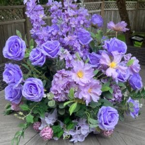 Premium Silk Flower Ball for Centerpiece (Lavender)