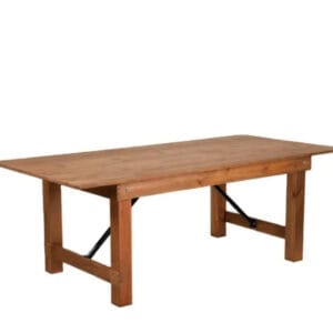 Rustic Farm Harvest Wooden Table