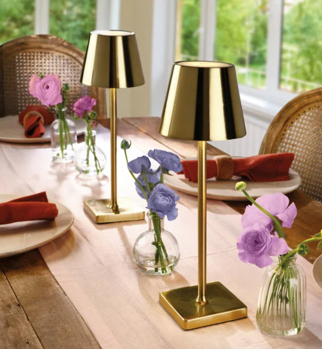 Wedding LED Table Lamp - Gold