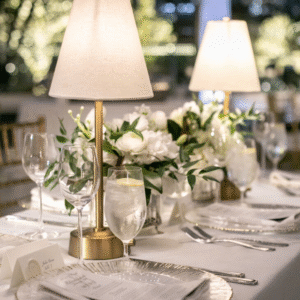 Wedding Cordless Table Lamp - Fabric Top