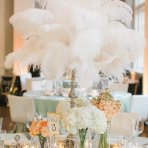 Gatsby Glam Feather Centerpiece