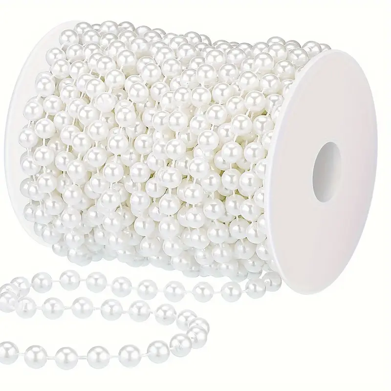 White Pearl Bead Garland