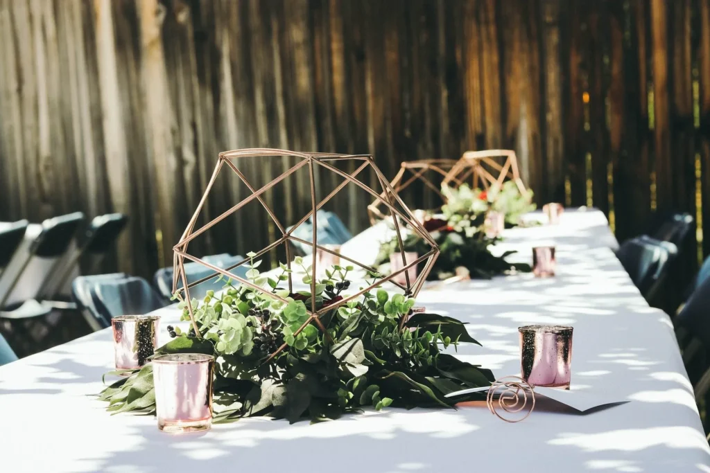professional vs homemade wedding decor