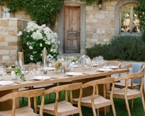 summer outdoor wedding decor
