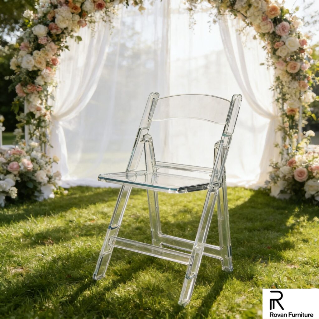 Clear Acrylic Foldable Garden Chair
