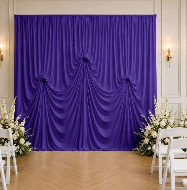 Spandex Drape Backdrop Curtain - Purple